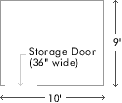 9 X 5 Storage Unit