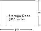 12 X 9 Storage Unit