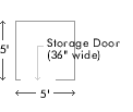 5 x 5 Storage Unit