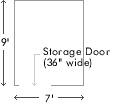 7 X 9 Storage Unit