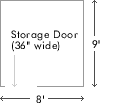 8 X 9 Storage Unit