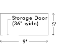 5 x 5 Storage Unit